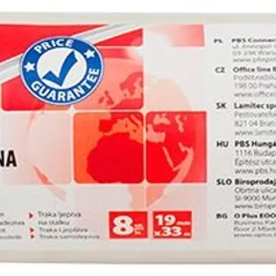 Taśma Biurowa Office Products 19mm 33M 8Szt. Transparentna