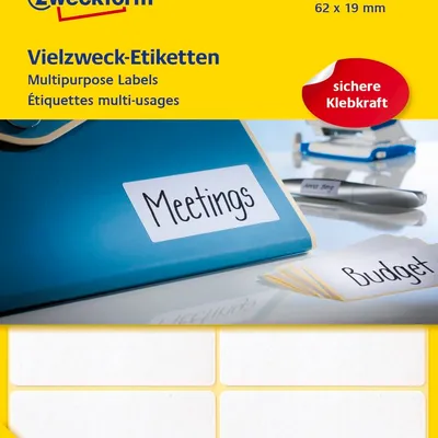 Minietykiety samoprzylepne do opisu ręcznego Avery 62x19 A'392 No.3340
