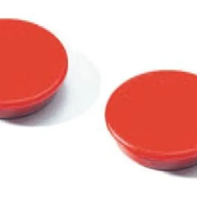 Magnesy Do Tablic 37mm 20szt. Czerwony /Durable 475503