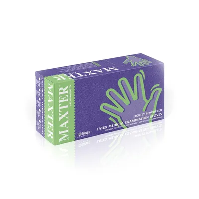 Rękawice Lateksowe Pudrowe Maxter 100 szt. L /