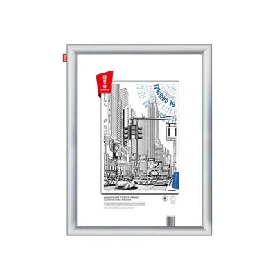 Ramka Plakatowa Aluminiowa (A4) 21x29 7 cm /Memobe