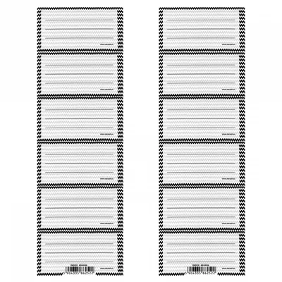 Naklejki Na Zeszyt 6szt. Ramka Black&White /Starpak