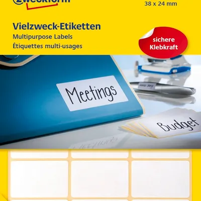 Minietykiety samoprzylepne do opisu ręcznego Avery 38x24 A'522 No.3325