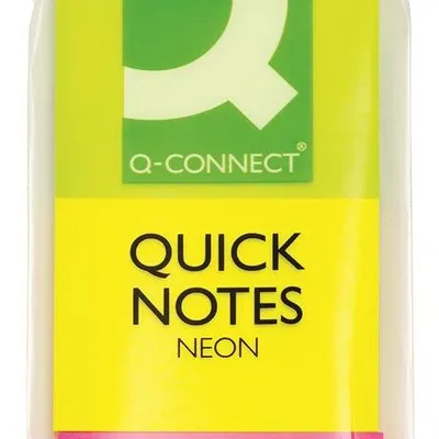 Bloczek Samoprzylepny Q-Connect 38X51mm 3X50 Kart. Neon Mix Kolorów