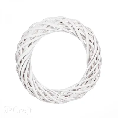 Wianek Wiklinowy 25cm Biały [DPDN-032] /DpCraft