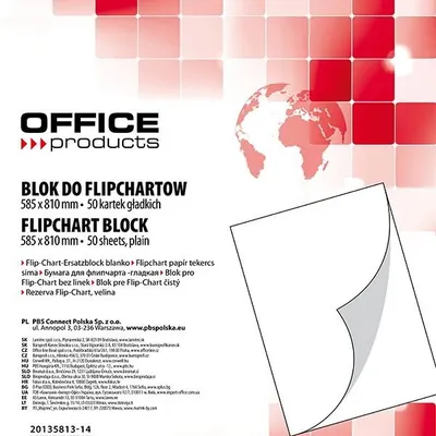 Blok Do Flipchartów Office Products 585x810 50kart Gładki