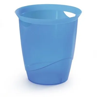 Kosz Na Śmieci Trend 16 Litrowy Niebieski Przezroczysty /Durable 1701710540