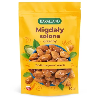 Migdały Lekko Solone Bakalland 90G