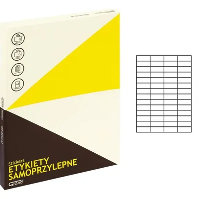 Etykiety Samoprzylepne 52,5x21,2 56/A4 A'100 /Grand