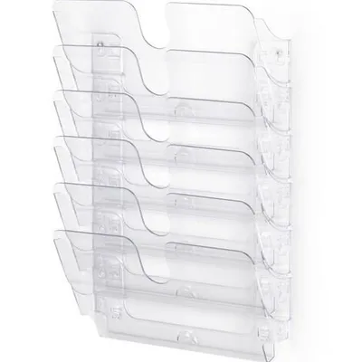 Pojemniki Na Dokumenty FlexiPlus A4 Poziome 6szt. Przezroczyste /Durable 1700014401