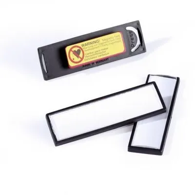 Identyfikator z Magnesem Clip Card 17x67mm Czarny a'25/Durable 813201