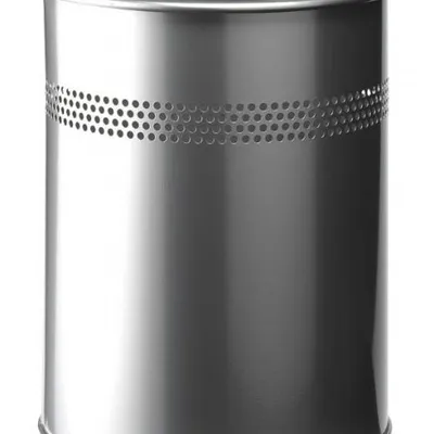 Kosz Na Śmieci 15 Litrowy Metalowy Okrągły Perforowany Srebrny /Durable 330023