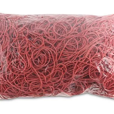 Gumki Recepturki Office Products Średnica 80mm 15X15mm 60% Kauczuku 1000G Zgrzewka Czerwone
