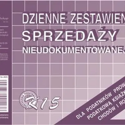 Dzienne Zestawienie Sprzedaży Nieudok. A6 Offset K15 /MiP