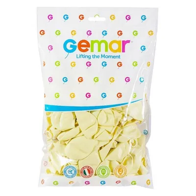 Balony G110 pastel kość słoniowa 12" / 100 szt. /GoDan