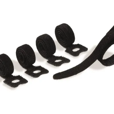 Opaska rzep do spinania kabli 200 mm x 10 mm op. 5 szt. czarny CAVOLINE GRIP TIE / Durable