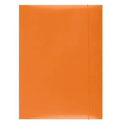 Teczka Z Gumką Office Products Karton A4 300Gsm 3-Skrz. Pomarańczowa