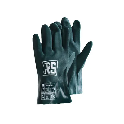 Rękawice Chemiczne RS Duplo 27 Cm Rozm. 10 Zielone /RS-Schutz