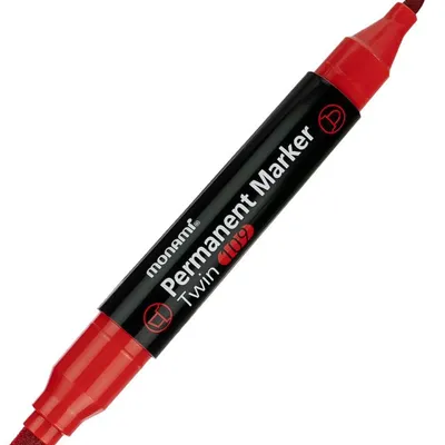 Dwustronny marker permanentny TWIN 109 czerwony MonAmi (2080153703)