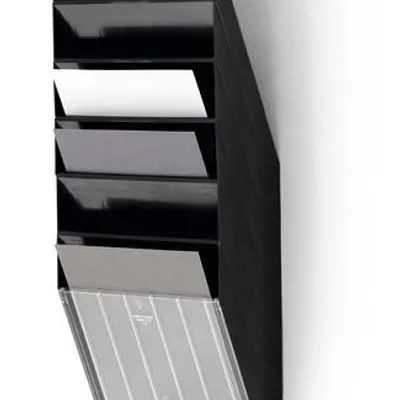 Pojemniki Na Dokumenty FlexiBoxx A4 Pionowe 6szt. Czarny /Durable 1709760060