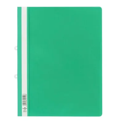Skoroszyt z Wpięciem Do Segregatora A4 PVC Zielony /Durable 258005