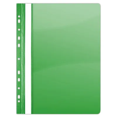Skoroszyt Donau PVC A4 Twardy 150/160 mikr. Wpinany Zielony