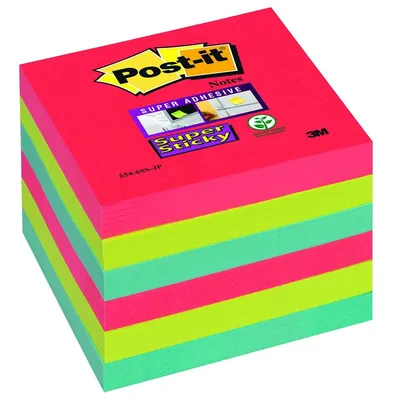 Bloczek Samoprzylepny 76x76 6x90szt. 654-6SS-JP Bora Bora /Post-It