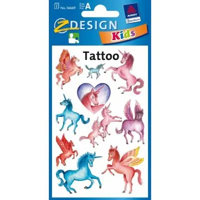 Tatuaże - Jednorożce /Avery 56669