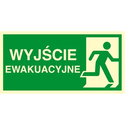 Znak TDC Kierunek Do Wyjścia Ewakuacyjnego – W Prawo 2 /TDC