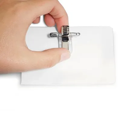 Identyfikator Samolaminujący z Kombi-Klipem 54x90mm 25szt. Przezroczysty /Durable 823019