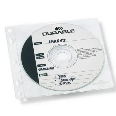 Obwoluta na 2 Płyty CD/DVD do Segragatora PP 10szt. /Durable 523919