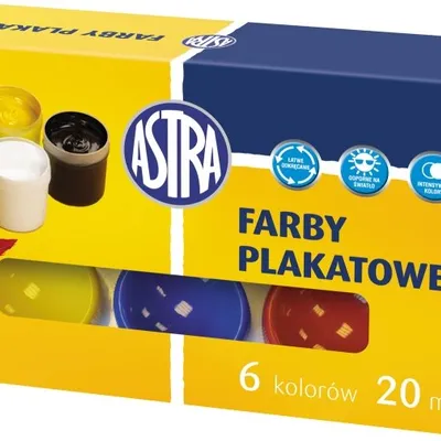 Farby Plakatowe 6 kol. 20ml [301109001] /Astra