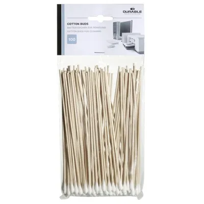 Patyczki Do Czyszczenia Urządzeń Biurowych Cotton Buds 100szt. Biały /Durable 578902