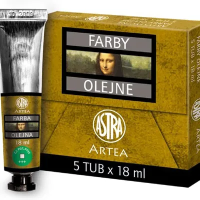 Farba Olejna 18ml Tubka Zieleń Veronese'a /Astra