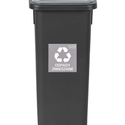 Kosz na Śmieci FIT BIN 20L Szary Zmieszane / Plafor