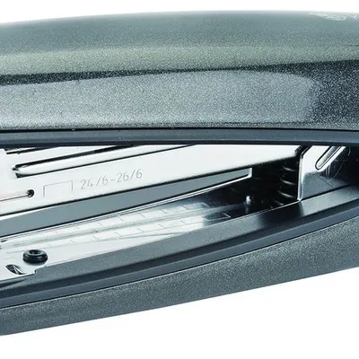Zszywacz Kangaro Nowa-335S/S Zszywa Do 30 Kartek Metalowy W Pudełku PP Metaliczny Szary