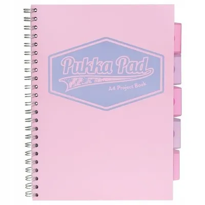 Kołozeszyt B5 200K kratka Project Book Pink / Pukka Pad
