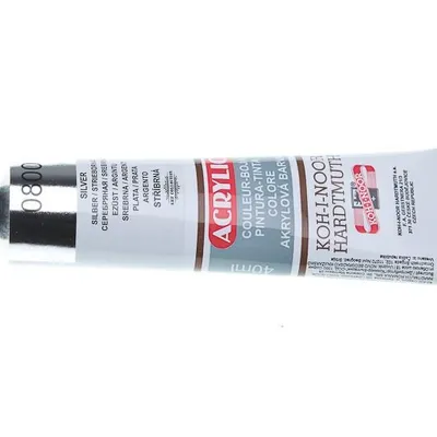 Farba Akrylowa Acrylic 40ml Tubka 0800 Srebrna /K-I-N