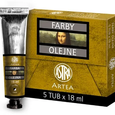 Farba Olejna 18ml Tubka Siena Naturalna /Astra