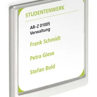 Tabliczka Przydrzwiowa Click Sign 149x148,5mm Biała /Durable 486202