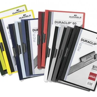 Skoroszyt z Klipem A4 PVC Duraclip 60 Kartek Mix Kolorów /Durable 220900