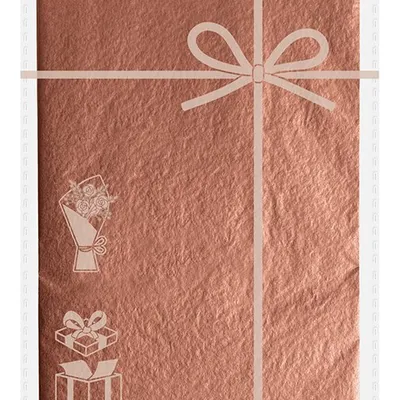 Bibułka do Pakowania Prezentów 50x70cm Rose Gold /Interdruk