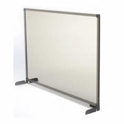 Osłona Ochronna Pleksi Bezbarwne Rama Aluminiowa Metalowa Podstawa Srebrna 90x60 cm /Memobe
