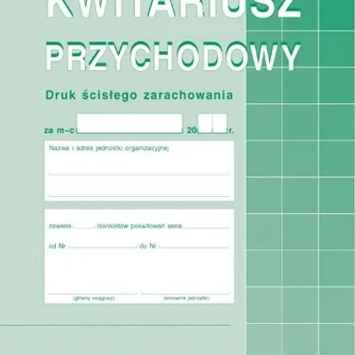 Kwitariusz Przychodowy A5 Oryg.+2k Numer. 400-3 /MiP