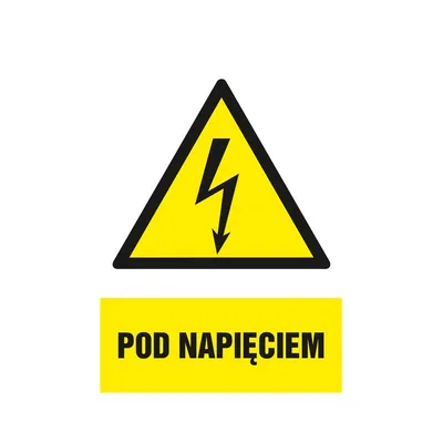 Znak TDC Pod Napięciem /TDC
