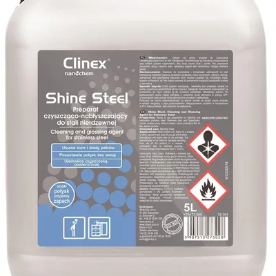 Preparat Czyszcząco-Nabłyszczający Clinex Shine Steel 5L 77-500 Do Stali Nierdzewnej