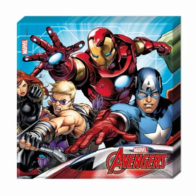 Serwetki papierowe "Mighty Avengers", rozm. 33 x 33 cm, 20 szt. /GoDan