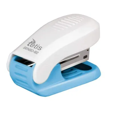 Zszywacz Tetis Senso 82 12k Mini Biało-Niebieski