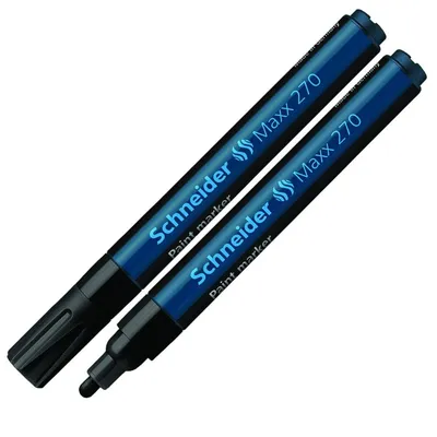 Marker Olejowy Schneider Maxx 270 Okrągły 1-3 mm Czarny