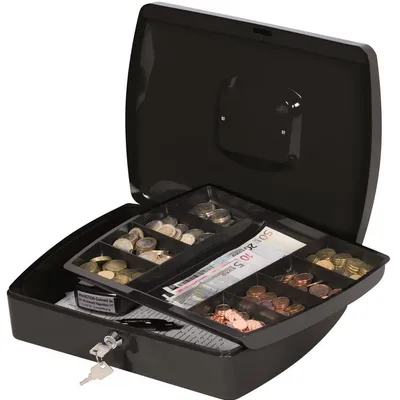 Kasetka Na Pieniądze Q-Connect Ekstra Duża 325X85X235mm Czarna